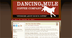 Desktop Screenshot of dancingmulecoffee.com